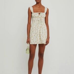 KOURT Hopely Floral Smocked Babydoll Mini Dress | Cottagecore | Size M- NWT